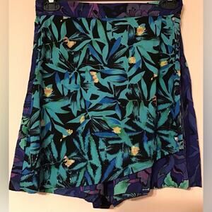 Vintage Faith brand skort purple green size medium